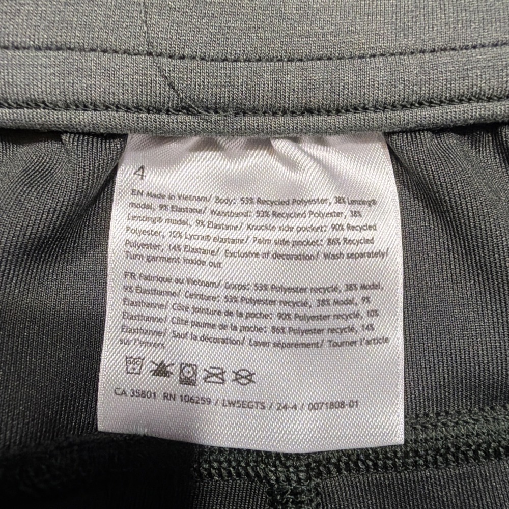 Lululemon Size 4 Softstreme High-Rise Pants Smoked Spruce Green 31"   W5EGTS - Picture 5 of 14